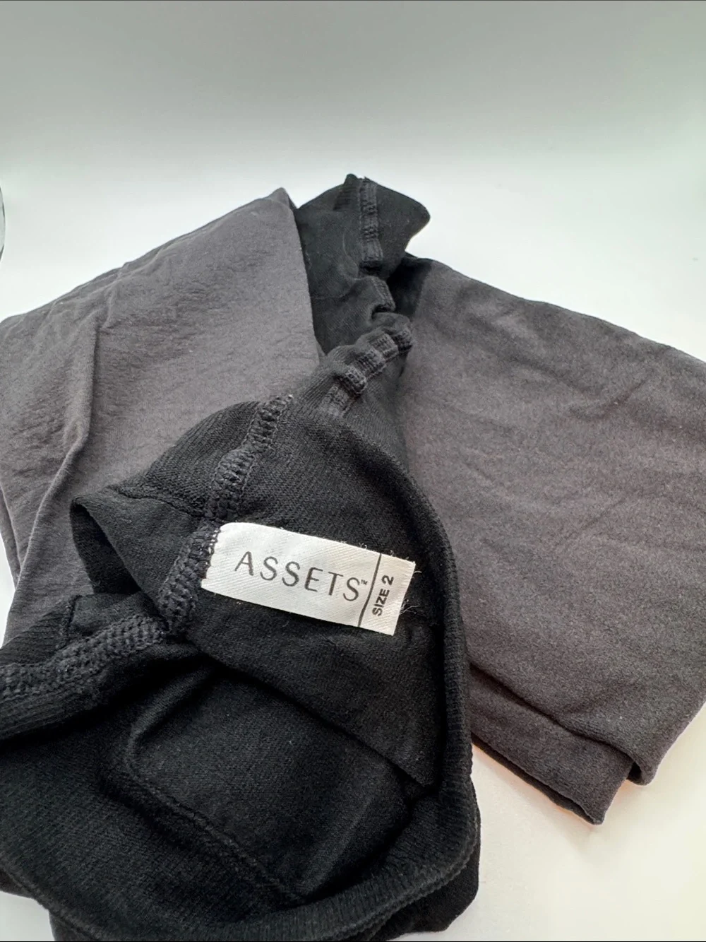Black control tights by assets